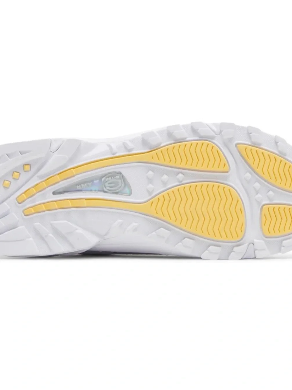 Nike Men’s White Leather Sneaker with Visible Air Unit